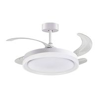 bel air kigali ventilador de techo con luz y mando a distancia 72w 108cm blanco