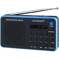 sunstech rpds32bl radio portatil digital azul