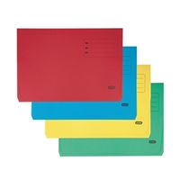 elba strongline document wallet bright manilla foolscap assorted 25 pk