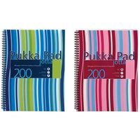 pukka pad polypropylene wirebound jotta notebook a4 bluepink 3 pack