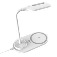 cool lampara led con cargador inalambrico qi blanco