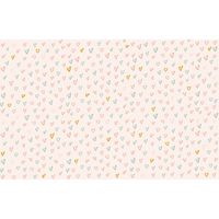 alfombra pie de cama pvc alpine rosa y dorado rectangular 48x75cm