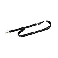 durable textile staff lanyard 20mm black pack of 10 823901