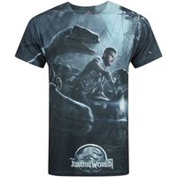 jurassic world camisa manga larga ns4061 para hombre