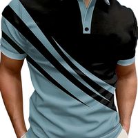 camisa de golf para hombre con combinacion de colores camisa casual de manga corta con solapa para exteriores