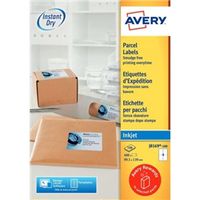 avery addressing labels 4 per sheet white 400 labels - j8169-100