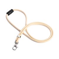 durable rpet lanyard beige