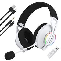 blackfire bfx-w100 pro auriculares gaming dual wireless para ps5 blancos