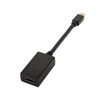 cable nanocable conversor minidisplay port a hdmi macho-hembra 15cm negro