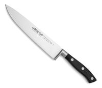 cuchillo cocinero acero inoxidable forjado nitrum 200 mm mango negro