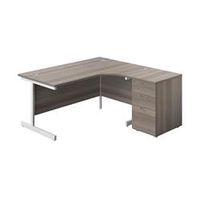 1600x1200 single right hand radial desk grey oak-white