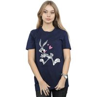 dessins animes camiseta manga larga in love para mujer