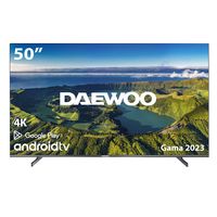 tv daewoo 50 led 4k uhd  50dm62ua  android smart tv  wifi  hdr10  hlg  hdmi  usb  bluetooth  tdt2  cable  satelite