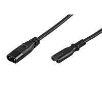 goobay cable de alimentacion extensor c7c8 2m negro