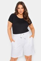 joggers cortos blancos mujer curvy y tallas grandes yours