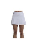 falda de padel bullpadel unila blanco mujer