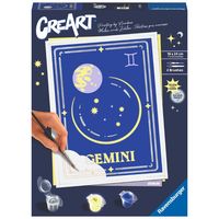 kit para pintar con numeros ravensburger creart serie trend d zodiac geminis