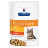 hills cd prescription diet urinary care sobres para gatos - 24 x 85 g pollo