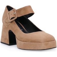 silvia rossini zapatos de tacon camoscio camel para mujer