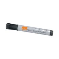 nobo glass whiteboard marker black 4 pack 1905322