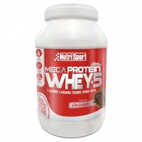 nutrisport batido proteina de suero de leche aislado mega protein whey 5 18kg 1 unidad chocolate one size