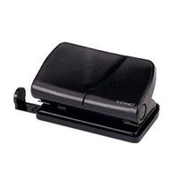 q-connect light duty 2 hole punch black 875 ref kf01233