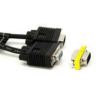 cable svga d-sub15 de 5 m m-h con adaptador m-m