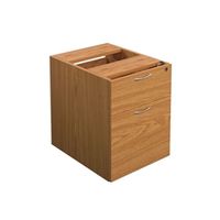 fixed pedestal 2 drawers nova oak