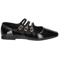 top 3 shoes zapatos de tacon bailarina 3 hebillas charol sa24672 negro para mujer