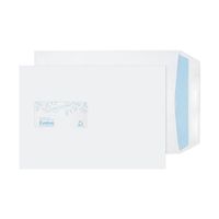 evolve recycled c5 envelopes window self seal 100gsm white 500 pack