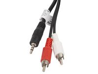 cable estereo lanberg mini jack 35mm2x rca macho 5m