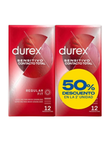 durex duplo sensitivo contacto total duplo 24 ud - durex