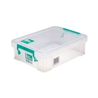 storestack 23 litre storage box w260xd190xh70mm clear