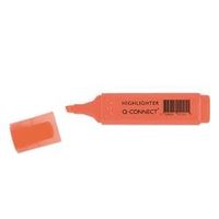 q-connect orange highlighter pen pack of 10 ref kf01115