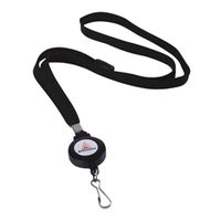 announce textile lanyard with badge reel 10 pack