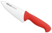 cuchillo cocinero de acero inoxidable nitrum de 150 mm mango rojo