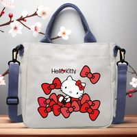 bolsa de mano sanrio hello kitty bonito bolso bandolera de anime bolso de hombro bolso de mano bolso de gran capacidad bolso bandolera portatil bolso de lona