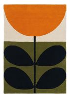 alfombra de lana orla kiely hojas sol 120 x 180cm