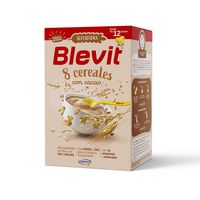 blevit superfibra 8 cereales con cacao 500 gramos