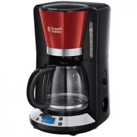 russell hobbs colours plus flame red cafetera de goteo negraroja