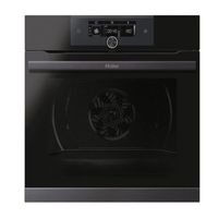 horno multifuncion - haier hwo60sm5f8bh 60 cm pirolisis y aqualisis wifi negro