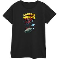 captain marvel camiseta manga larga bi456 para mujer