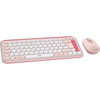 logitech pop icon combo pack teclado  raton inalambrico rosa