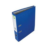 q-connect lever arch file paperbacked foolscap blue pk 10 - kf20030