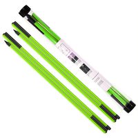 huaen golf alignment stick 2 set golf alignment rods 48 collapsible alignment stick golf training aid for aiming putting posture corrector golf practice sticks with clear tube case