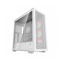 caja ordenador gaming deepcool e-atx morpheus argb cristal templado blanco