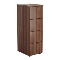 4 drawer filing cabinet - dark walnut - tes4fcdw