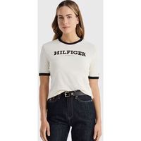 tommy hilfiger camiseta camiseta monotype flock mujer para mujer