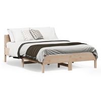 vidaxl estructura de cama sin colchon madera maciza de pino 120x190 cm