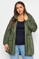 yours parka ligera caqui impermeable mujer curvy y tallas grandes yours